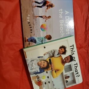 New! Lovevery set of 2 books this or that and a day at the beach